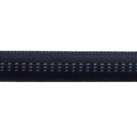 Smycz+obroża Soft Style Happet czarna odblask M 1.5cm