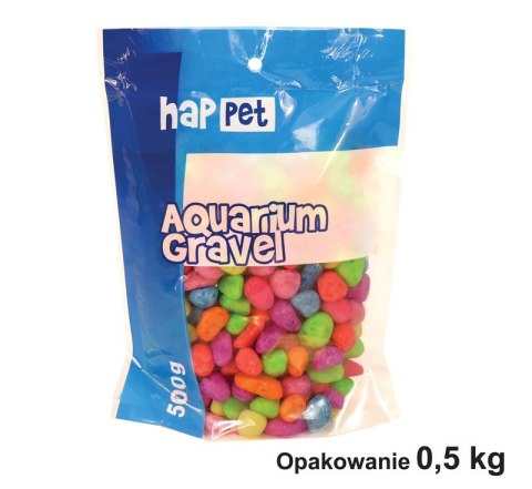 Żwirek do akwarium Happet fluor fiolet 0.7cm 0.5kg Żwirek do akwarium Happet fluor fiolet 0.7cm 0.5kg