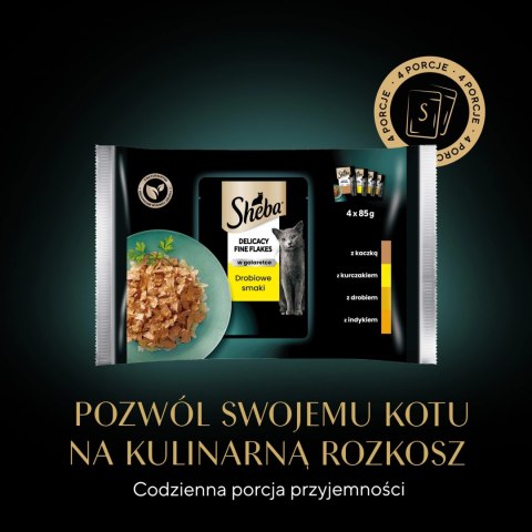 Sheba Saszetka Delicacy In Jelly Smaki Drobiowe 4x85g Sheba Saszetka Delicacy In Jelly Smaki Drobiowe 4x85g