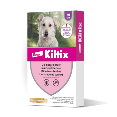 Bayer Kiltix Obroża Na Kleszcze I Pchły Dla Psa 70cm Bayer Kiltix Obroża Na Kleszcze I Pchły Dla Psa 70cm