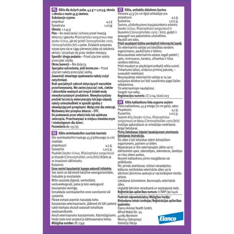 Bayer Kiltix Obroża Na Kleszcze I Pchły Dla Psa 70cm Bayer Kiltix Obroża Na Kleszcze I Pchły Dla Psa 70cm