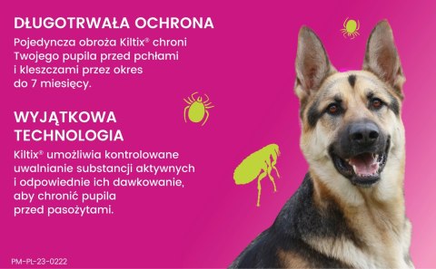 Bayer Kiltix Obroża Na Kleszcze I Pchły Dla Psa 70cm Bayer Kiltix Obroża Na Kleszcze I Pchły Dla Psa 70cm