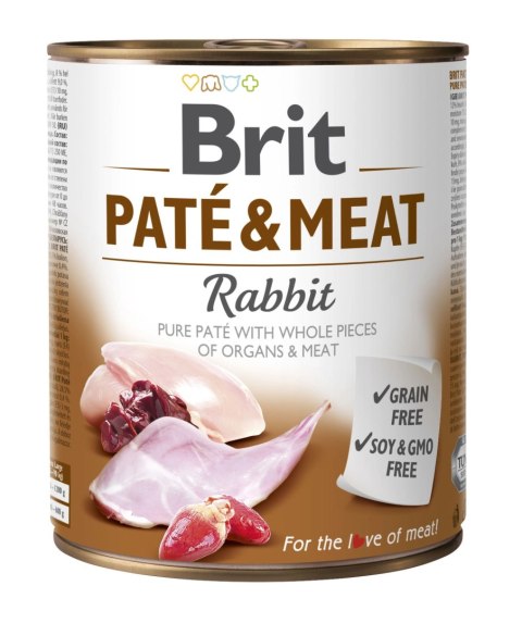 Brit Pate & Meat Z Królikiem 800g Brit Pate & Meat Z Królikiem 800g