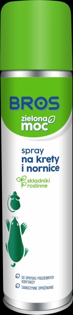 Bros Zielona Moc Spray Na Krety I Nornice 400ml Bros Zielona Moc Spray Na Krety I Nornice 400ml