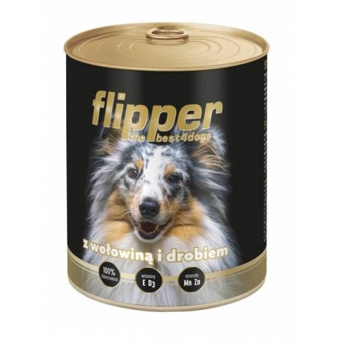 Dolina Noteci Flipper Z Wołowiną I Drobiem 800g Dolina Noteci Flipper Z Wołowiną I Drobiem 800g