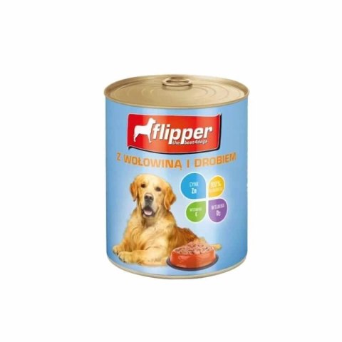 Dolina Noteci Flipper Z Wołowiną I Drobiem 800g Dolina Noteci Flipper Z Wołowiną I Drobiem 800g