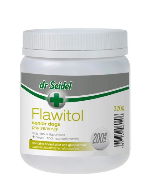 Laboratorium DermaPharm Dr Seidel Flawitol Dla Psów Seniorów 200 Tabletek