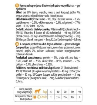 Dolina Noteci Premium Pure Gęś Z Jabłkiem 800g