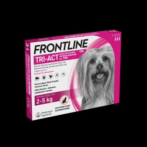 FRONTLINE Tri-Act Dla Psów 3x0,5ml FRONTLINE Tri-Act Dla Psów 3x0,5ml