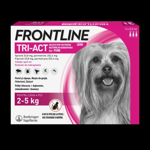 FRONTLINE Tri-Act Dla Psów 3x0,5ml FRONTLINE Tri-Act Dla Psów 3x0,5ml