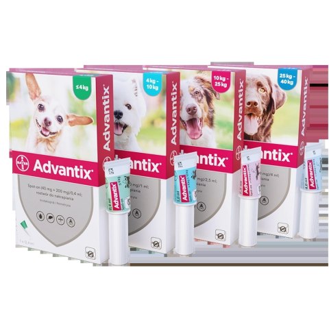 Bayer Advantix Krople Na Kleszcze I Pchły 2,5ml Bayer Advantix Krople Na Kleszcze I Pchły 2,5ml