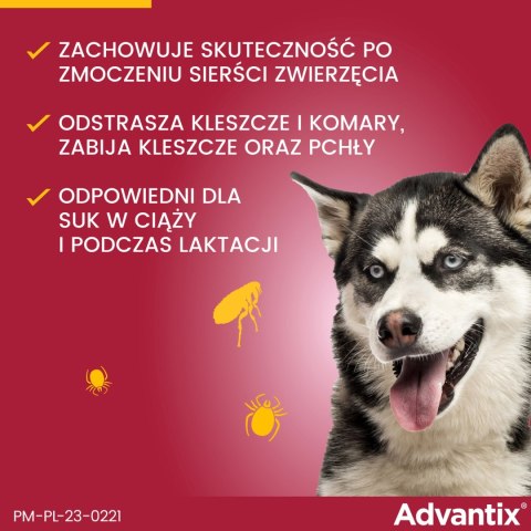 Bayer Advantix Krople Na Kleszcze I Pchły 2,5ml Bayer Advantix Krople Na Kleszcze I Pchły 2,5ml