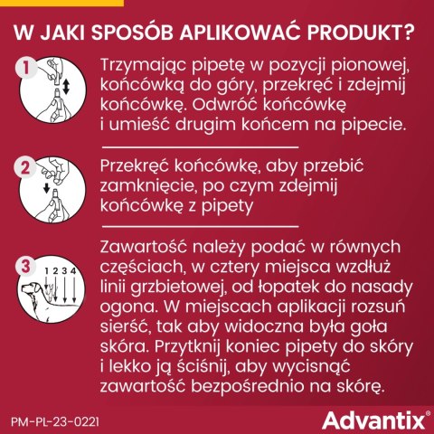 Bayer Advantix Krople Na Kleszcze I Pchły 2,5ml Bayer Advantix Krople Na Kleszcze I Pchły 2,5ml