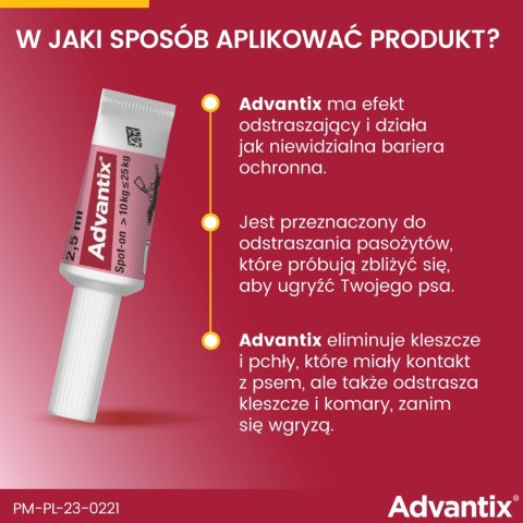 Bayer Advantix Krople Na Kleszcze I Pchły 2,5ml Bayer Advantix Krople Na Kleszcze I Pchły 2,5ml