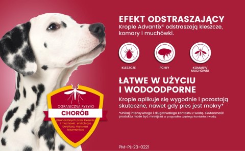 Bayer Advantix Krople Na Kleszcze I Pchły 2,5ml Bayer Advantix Krople Na Kleszcze I Pchły 2,5ml