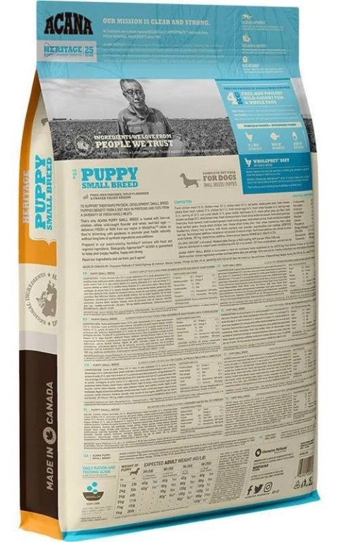 Acana Heritage Puppy Small Breed 6kg Acana Heritage Puppy Small Breed 6kg