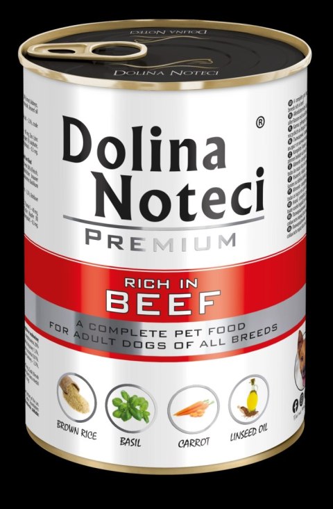 Dolina Noteci Premium Bogata W Wołowinę 400g Dolina Noteci Premium Bogata W Wołowinę 400g