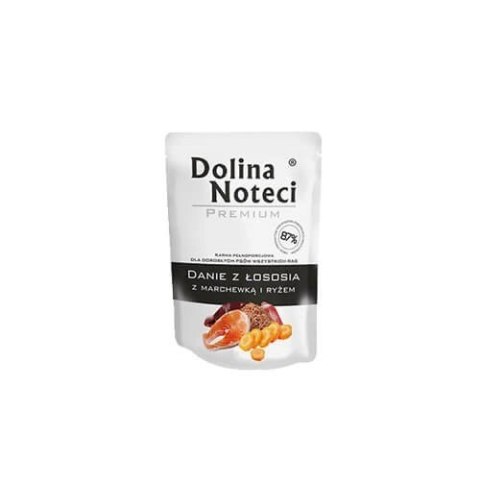 Dolina Noteci Premium Danie Z Łososia Z Marchewką I Ryżem 300g Dolina Noteci Premium Danie Z Łososia Z Marchewką I Ryżem 300g