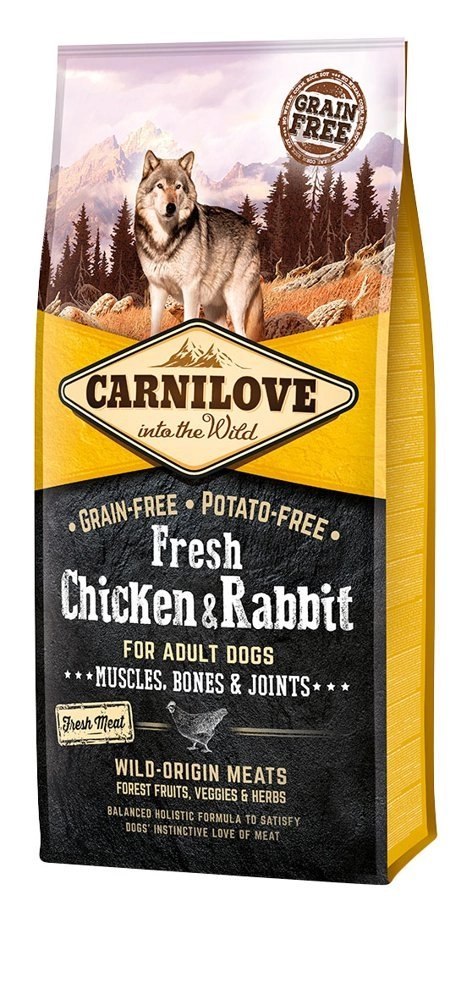 Carnilove Dog Fresh Chicken Rabbit Adult 12kg Carnilove Dog Fresh Chicken Rabbit Adult 12kg