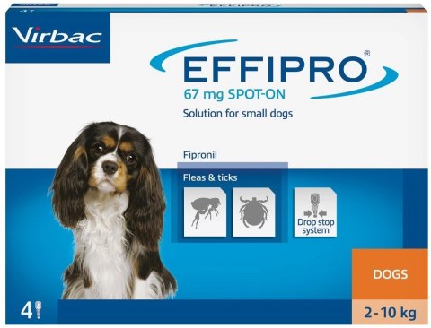 EFFIPRO Spot-On pies S 2-10 kg (pipeta 4 x 0,67ml) EFFIPRO Spot-On pies S 2-10 kg (pipeta 4 x 0,67ml)