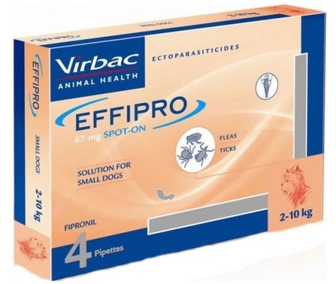 EFFIPRO Spot-On pies S 2-10 kg (pipeta 4 x 0,67ml) EFFIPRO Spot-On pies S 2-10 kg (pipeta 4 x 0,67ml)