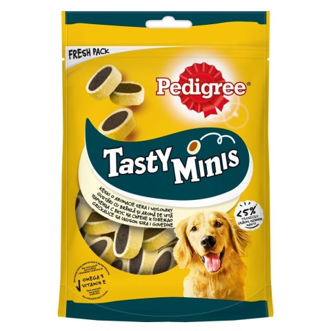 PEDIGREE® Tasty Minis 140g - przysmak dla dorosłych psów, o smaku wołowiny i sera PEDIGREE® Tasty Minis 140g - przysmak dla dorosłych psów, o smaku wołowiny i sera
