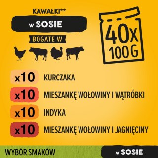 Pedigree Mokra Karma Dla Dorosłych Psów Saszetka Mix Smaków