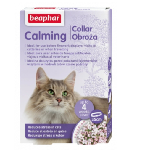 BEAPHAR Calming Collar Obroża Antystresowa Dla Kotów 35 cm BEAPHAR Calming Collar Obroża Antystresowa Dla Kotów 35 cm