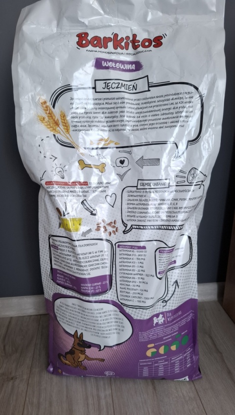 Barkitos wołowina z ryżem 18 kg Barkitos wołowina z ryżem 18 kg