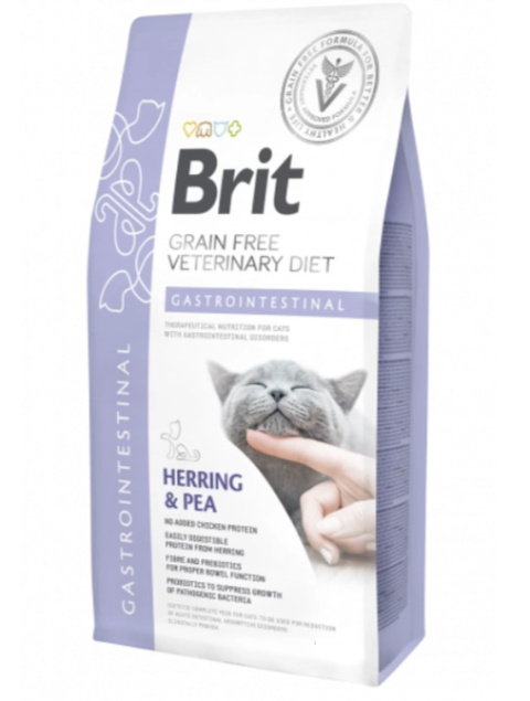 Brit Grain Free Veterinary Diet Cat Gastrointestinal Śledź Z Groszkiem 2kg