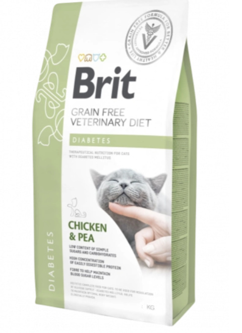 Brit Grain Free Veterinary Diets Cat Diabetes Kurczak Z Groszkiem 5kg