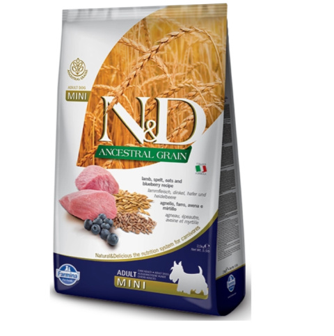 Farmina N&D Ancestral Grain Canine Adult Mini Lamb&Blueberry 7kg Farmina N&D Ancestral Grain Canine Adult Mini Lamb&Blueberry 7kg