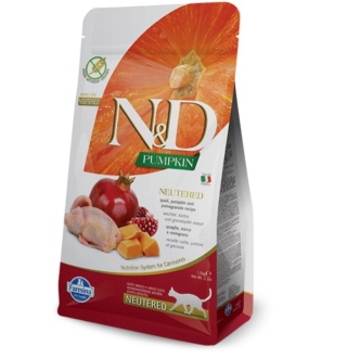 Farmina N&D Pumpkin Feline Neutered Recipe Quail Pumpkin&Pomegranate 1,5kg