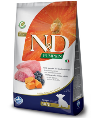 Farmina N&D Pumpkin Grain Free Canine Puppy Mini Lamb&Blueberry 2,5kg