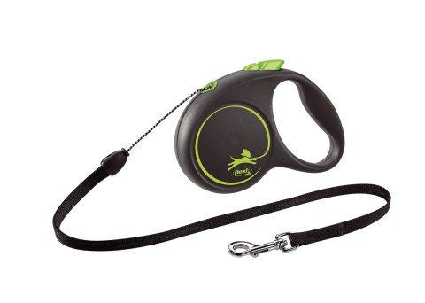 Flexi Smycz Black Design M Linka 5m Do 20kg Zielona Flexi Smycz Black Design M Linka 5m Do 20kg Zielona