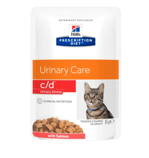 Hill's Prescription Diet c/d Urinary Stress Feline Salmon 85g