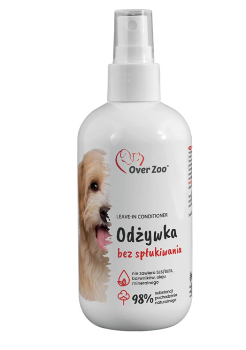 OVER ZOO Odżywka Dla Psa Bez Spłukiwania 240ml OVER ZOO Odżywka Dla Psa Bez Spłukiwania 240ml