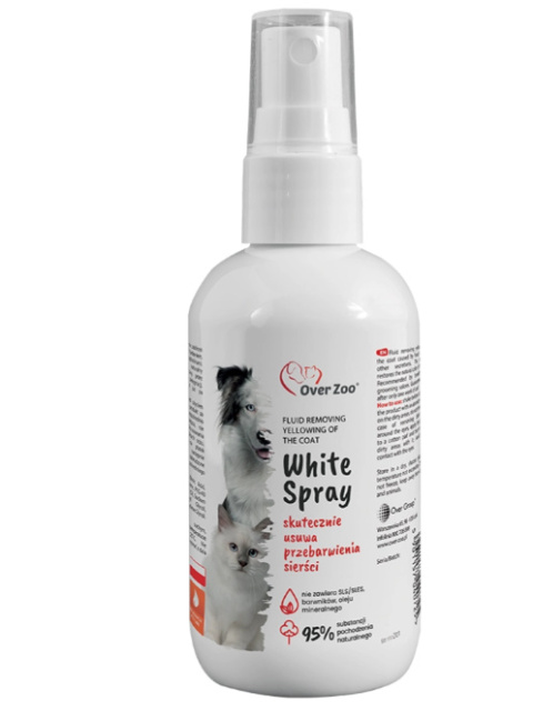 OVER ZOO White Spray Płyn Usuwający Zażółcenia 100ml