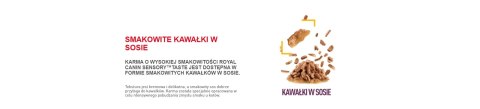 ROYAL CANIN Sensory Taste Kawałki W Sosie 12x85g ROYAL CANIN Sensory Taste Kawałki W Sosie 12x85g
