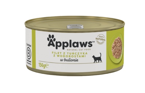 APPLAWS Tuna Fillet With Seaweed In Jelly Tin 156g
