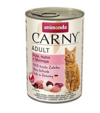 Animonda Cat Carny Adult Wołowina, Indyk I Krewetki 400g Animonda Cat Carny Adult Wołowina, Indyk I Krewetki 400g