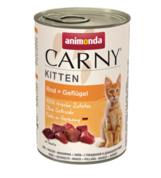 Animonda Cat Carny Kitten Wołowina I Drób 400g