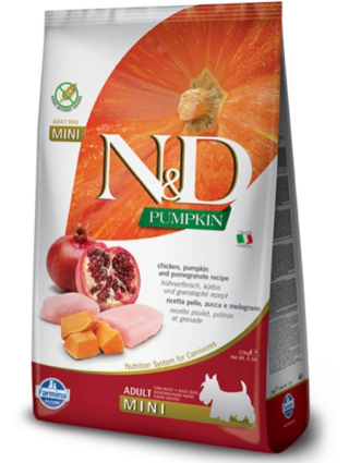 Farmina N&D Pumpkin Grain Free Canine Adult Mini Chicken&Pomegranate 2,5kg
