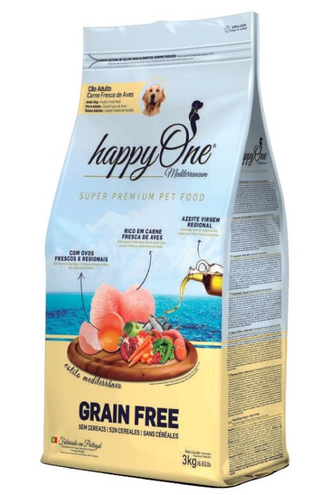 HappyOne Grain-Free Mediterraneum Adult dla psów dorosłych Super Premium 12Kg HappyOne Grain-Free Mediterraneum Adult dla psów dorosłych Super Premium 12Kg