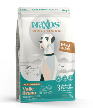 Naxos dla psów dorosłych wielkich ras wołowina z jagnięciną 12kg