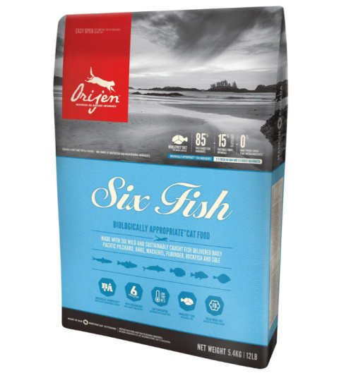 Orijen Six Fish Cat 5,4kg Orijen Six Fish Cat 5,4kg