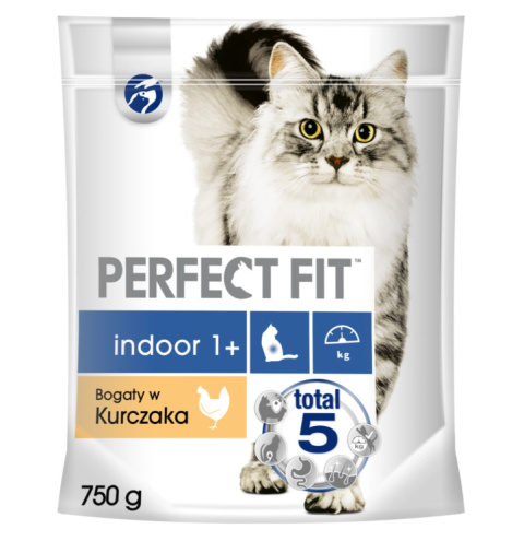 PERFECT FIT Indoor 1+ Z Kurczakiem 750g PERFECT FIT Indoor 1+ Z Kurczakiem 750g