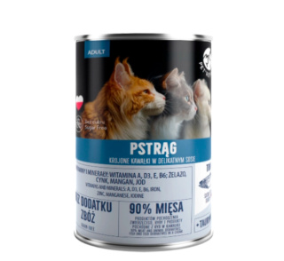 PetRepublic Pstrąg Krojone Kawałki W Delikatnym Sosie 400g