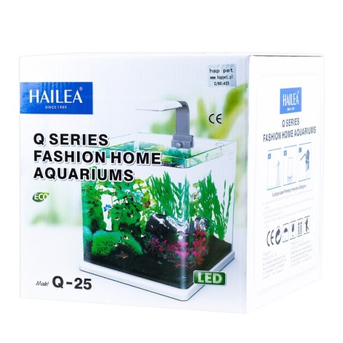 Akwarium Hailea Q25 czarne Akwarium Hailea Q25 czarne
