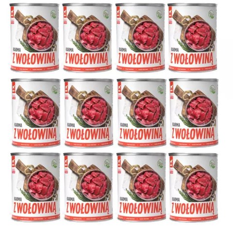 TUF TUF Mokra karma dla psa z wołowiną 800g x 12szt. TUF TUF Mokra karma dla psa z wołowiną 800g x 12szt.